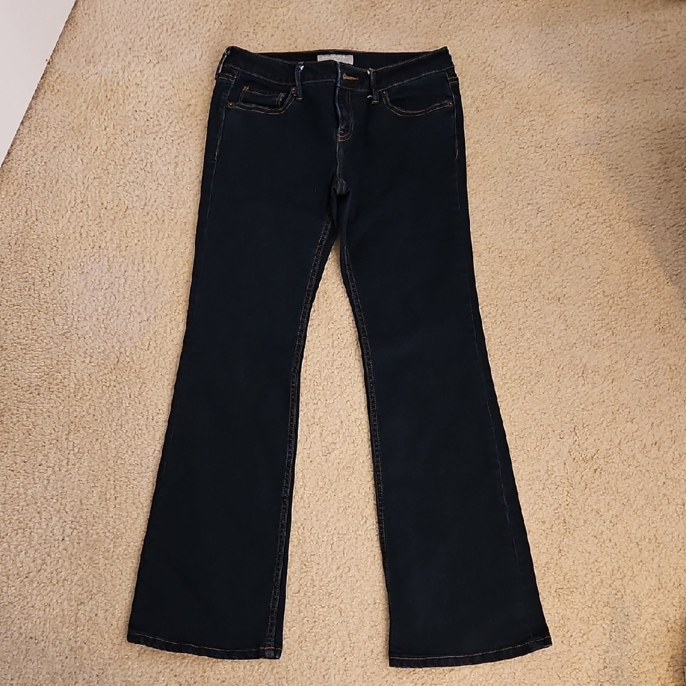 Banana Republic Dark Wash Flare Wide Leg Jeans
